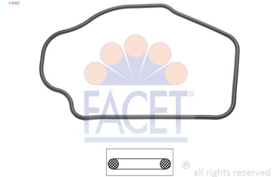 Gasket, thermostat Made in Italy - OE Equivalent 7.9552 Facet