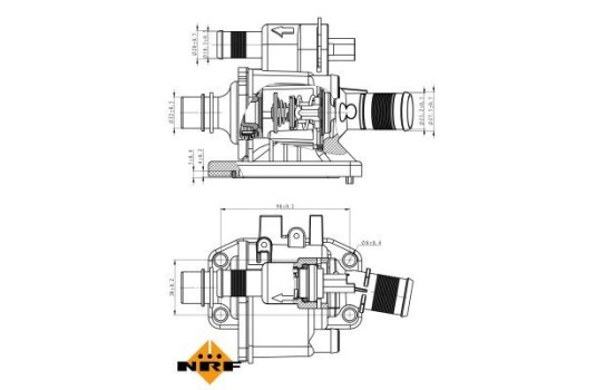 Thermostat, coolant EASY FIT, Image 2