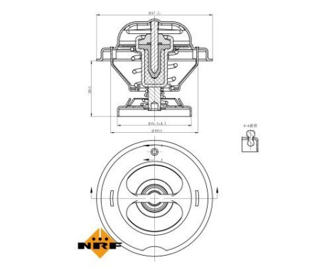 Thermostat, coolant EASY FIT, Image 4