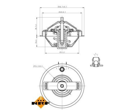 Thermostat, coolant EASY FIT