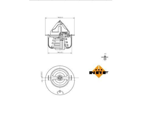 Thermostat, coolant EASY FIT, Image 2