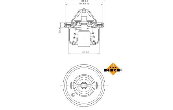 Thermostat, coolant EASY FIT, Image 3