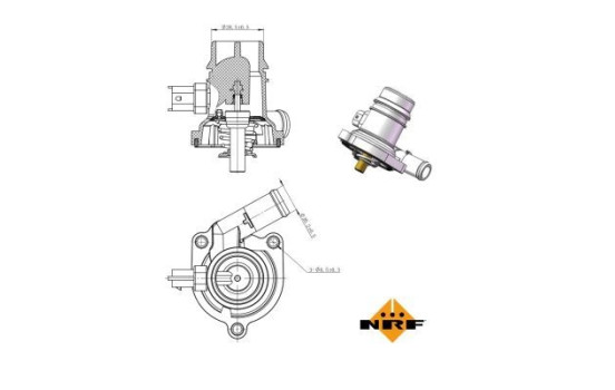 Thermostat, coolant EASY FIT