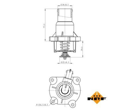 Thermostat, coolant EASY FIT, Image 5