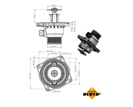 Thermostat, coolant EASY FIT