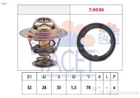 Thermostat, coolant Made in Italy - OE Equivalent 7.8267 Facet