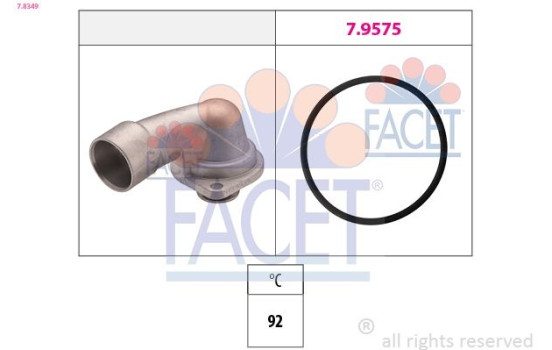 Thermostat, coolant Made in Italy - OE Equivalent 7.8349 Facet