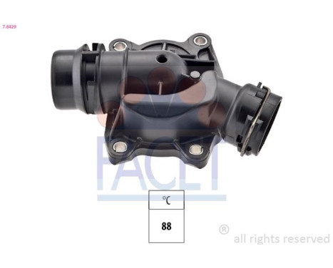 Thermostat, coolant Made in Italy - OE Equivalent 7.8429 Facet