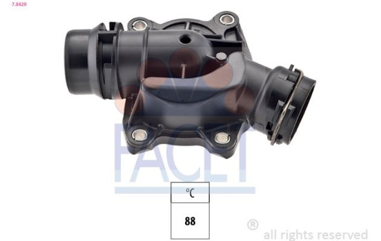 Thermostat, coolant Made in Italy - OE Equivalent 7.8429 Facet
