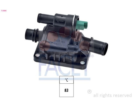 Thermostat, coolant Made in Italy - OE Equivalent 7.8486 Facet