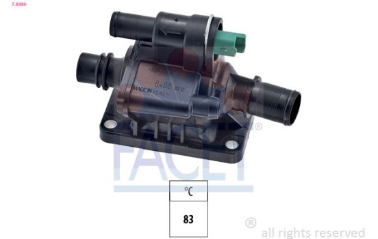 Thermostat, coolant Made in Italy - OE Equivalent 7.8486 Facet