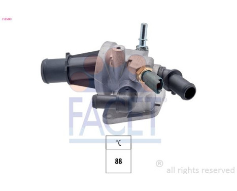 Thermostat, coolant Made in Italy - OE Equivalent 7.8580 Facet