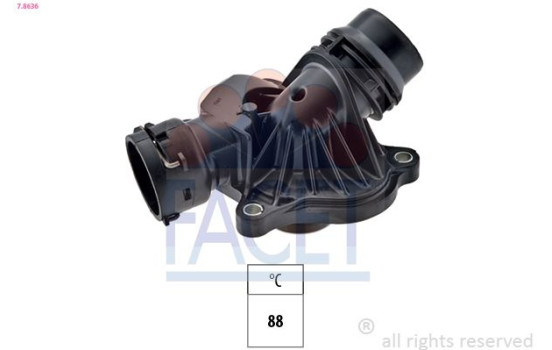 Thermostat, coolant Made in Italy - OE Equivalent 7.8636 Facet