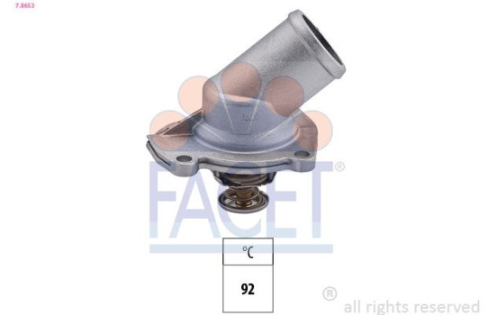 Thermostat, coolant Made in Italy - OE Equivalent 7.8653 Facet