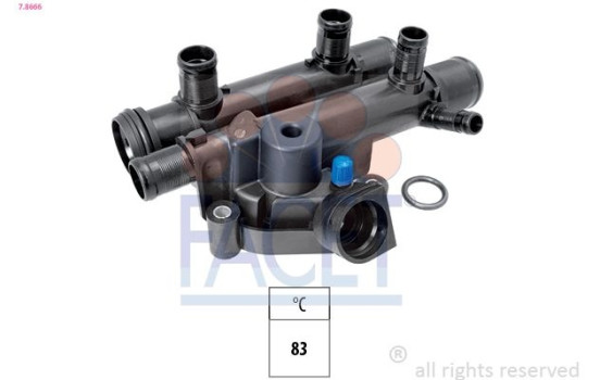 Thermostat, coolant Made in Italy - OE Equivalent 7.8666 Facet