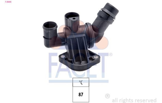 Thermostat, coolant Made in Italy - OE Equivalent 7.8668 Facet