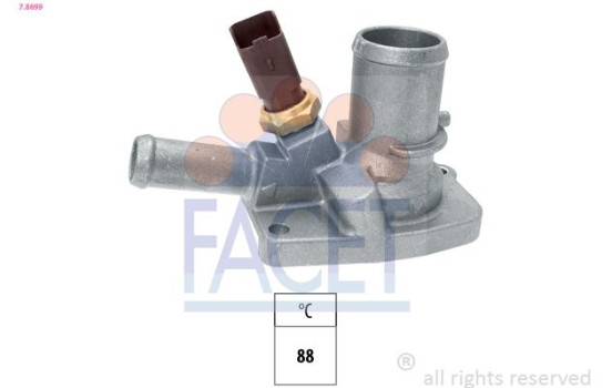 Thermostat, coolant Made in Italy - OE Equivalent 7.8699 Facet