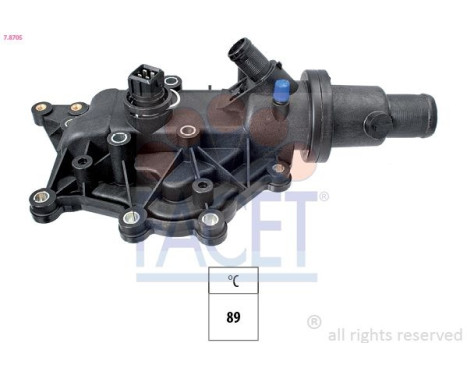 Thermostat, coolant Made in Italy - OE Equivalent 7.8705 Facet
