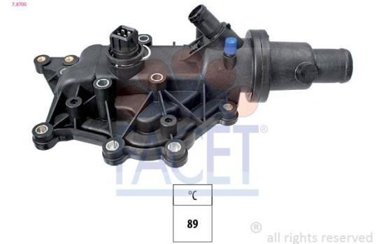 Thermostat, coolant Made in Italy - OE Equivalent 7.8705 Facet
