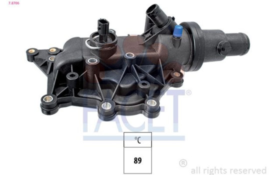Thermostat, coolant Made in Italy - OE Equivalent 7.8706 Facet