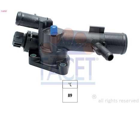 Thermostat, coolant Made in Italy - OE Equivalent 7.8707 Facet