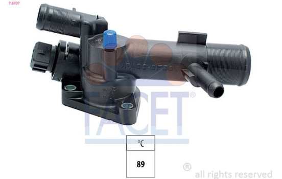 Thermostat, coolant Made in Italy - OE Equivalent 7.8707 Facet