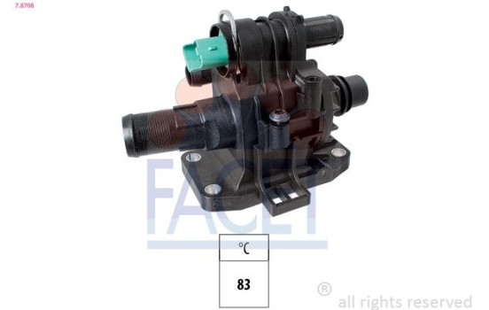 Thermostat, coolant Made in Italy - OE Equivalent 7.8708 Facet