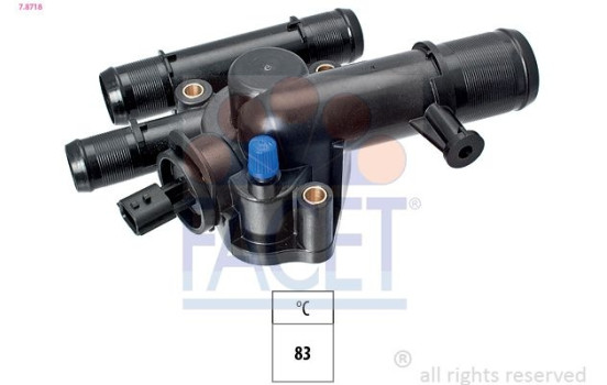 Thermostat, coolant Made in Italy - OE Equivalent 7.8718 Facet