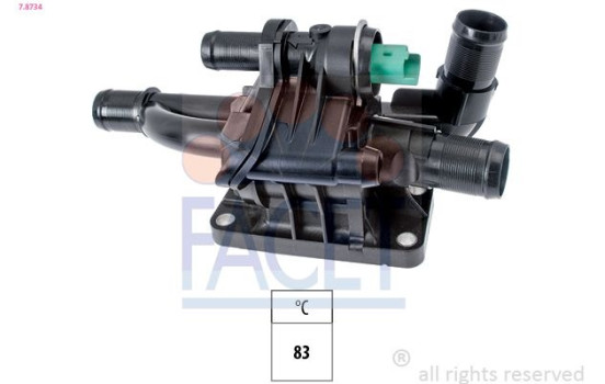 Thermostat, coolant Made in Italy - OE Equivalent 7.8734 Facet