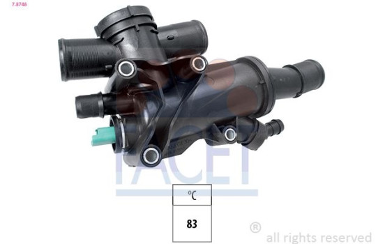 Thermostat, coolant Made in Italy - OE Equivalent 7.8748 Facet