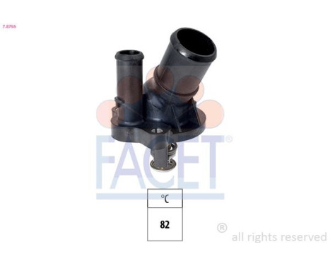 Thermostat, coolant Made in Italy - OE Equivalent 7.8756 Facet