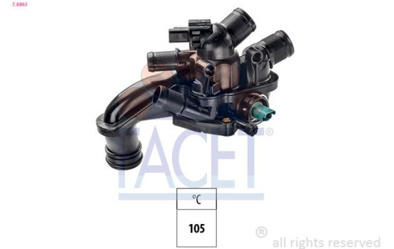 Thermostat, coolant Made in Italy - OE Equivalent 7.8863 Facet