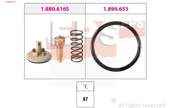 Thermostat, coolant Made in Italy - OE Equivalent