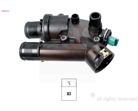 Thermostat, coolant Made in Italy - OE Equivalent