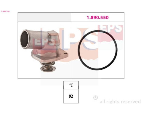 Thermostat, coolant Made in Italy - OE Equivalent