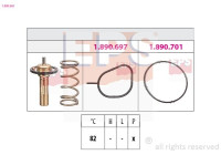 Thermostat, coolant Made in Italy - OE Equivalent