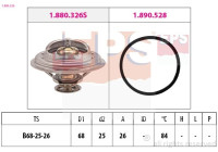 Thermostat, coolant Made in Italy - OE Equivalent