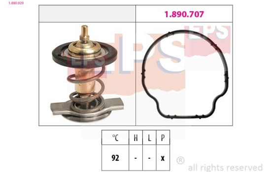 Thermostat, coolant Made in Italy - OE Equivalent