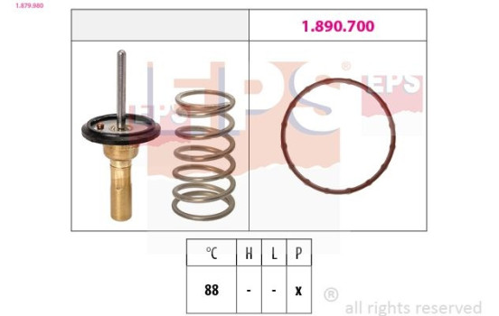 Thermostat, coolant Made in Italy - OE Equivalent