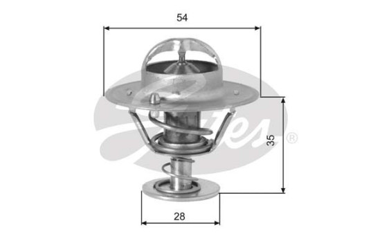 Thermostat, coolant TH00782G1 Gates
