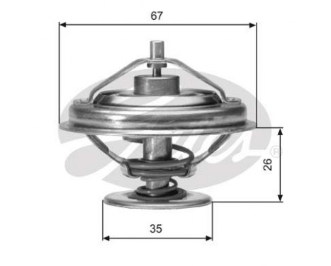 Thermostat, coolant TH01880G1 Gates