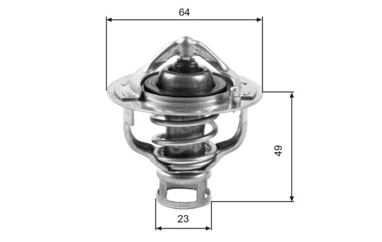Thermostat, coolant TH04082 Gates