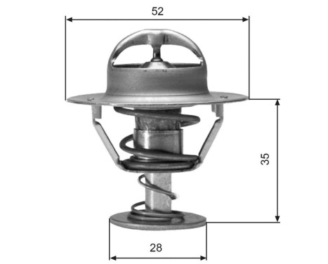 Thermostat, coolant TH04382G1 Gates, Image 2