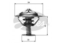 Thermostat, coolant TH05982G1 Gates