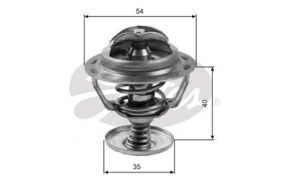 Thermostat, coolant TH06082G1 Gates