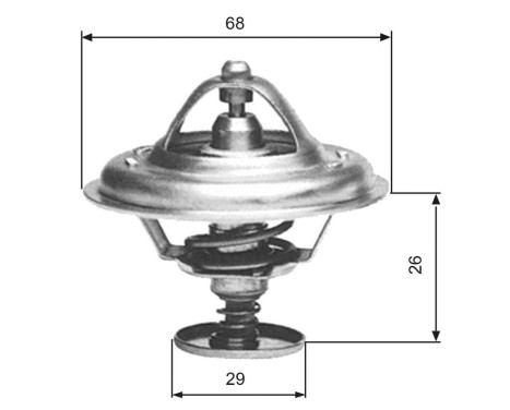 Thermostat, coolant TH08983G1 Gates, Image 2