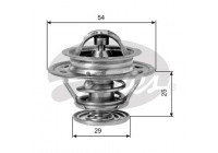Thermostat, coolant TH09474G1 Gates