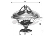 Thermostat, coolant TH09781G1 Gates