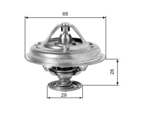 Thermostat, coolant TH10078G1 Gates, Image 2