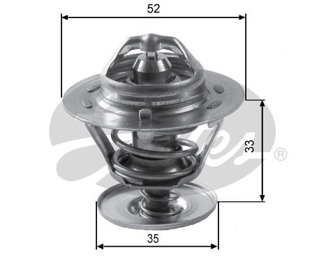 Thermostat, coolant TH12592G1 Gates